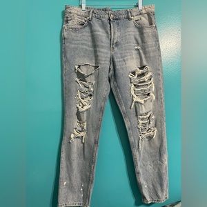 H&M Boyfriend Low Waist Taille Basse & Denim